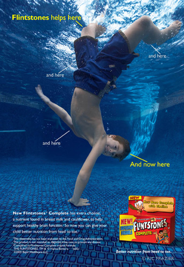 underwater photography Flintstones BBDO